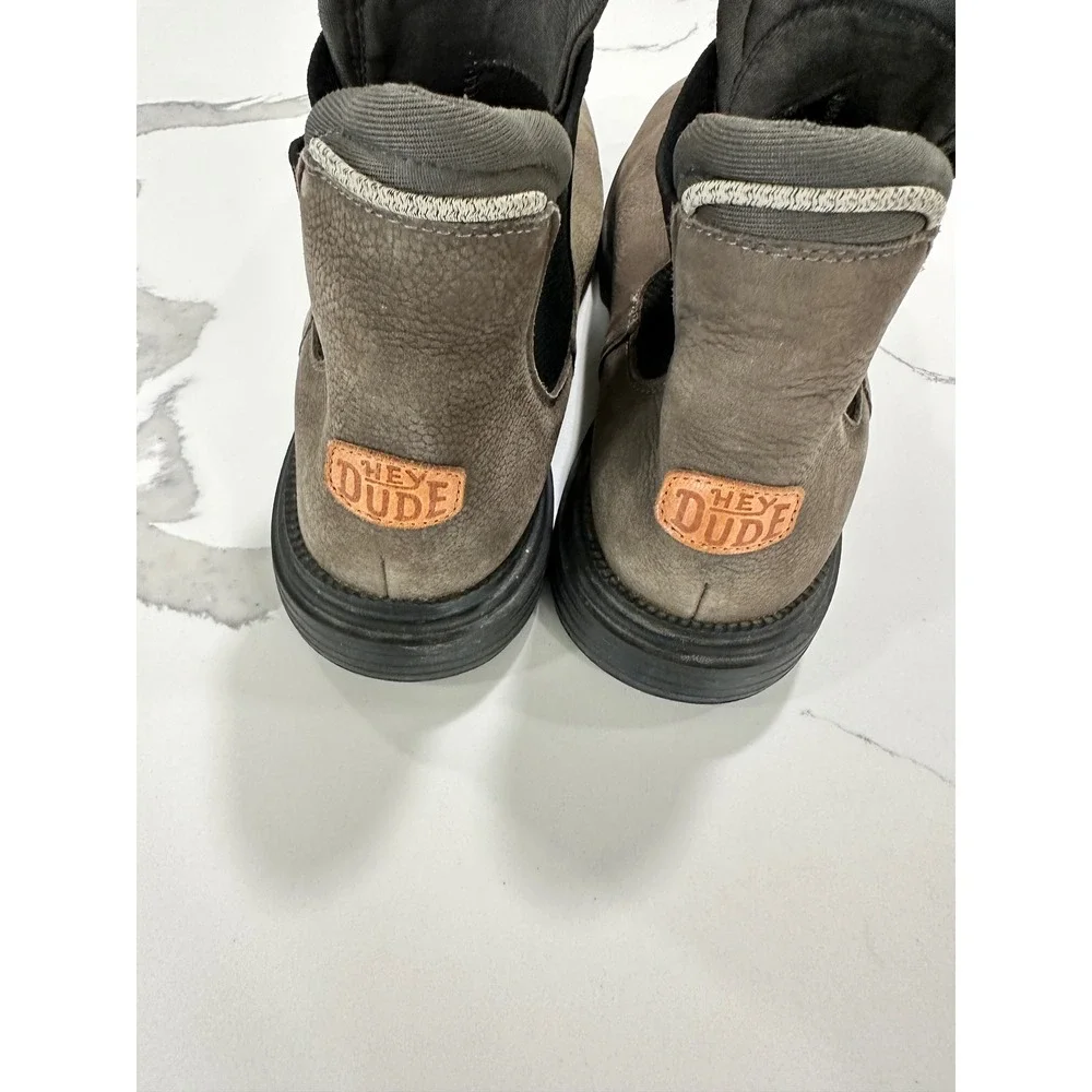 Hey Dude Branson Boot M Craft Leather Brown Chelsea Boots Mens 13